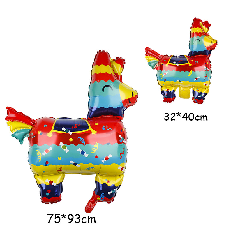 Alpaca Aluminum Film Party Balloons display picture 5