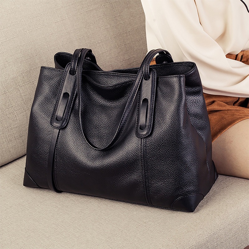 Women's Tote Bag 2026 New Arrival Large Capacity Shoulder Bag Luxury Genuine Leather Commuter Bag - Thumbnail 6