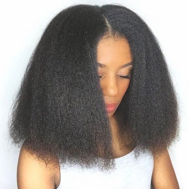 Nueva peluca transfronteriza Peluca africana y americana de las mujeres de media longitud de pelo corto recto de alta temperatura de fibra química cubierta de la cabeza de la peluca