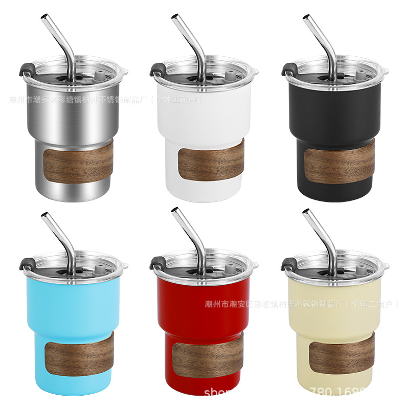 304 tazas de acero inoxidable personalizadas tazas de café tazas de cerveza con cubierta de tazas escaleras tazas de camping al aire libre tazas de mano tazas