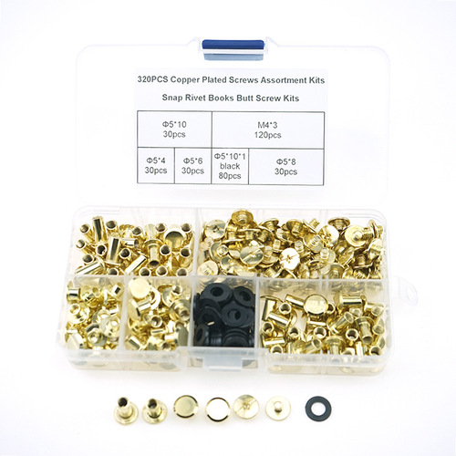 Ledger screws electroplated rivets album docking recipe nail box set