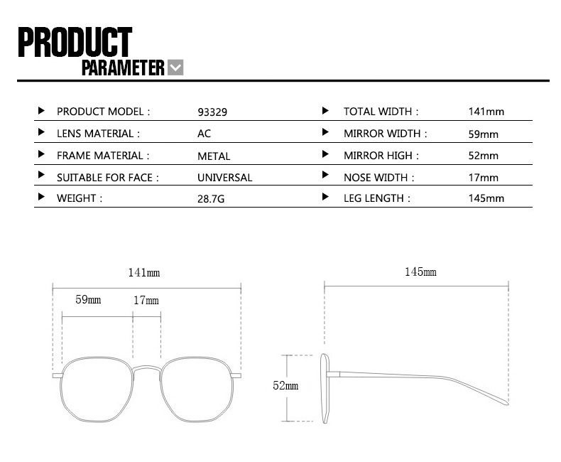 Cross-border Cat Eye Mi Nail Glasses Frame 2023 New Anti-blue Light Fashion Plain Glasses Women's Ins Trendy Large Frame Glasses display picture 4