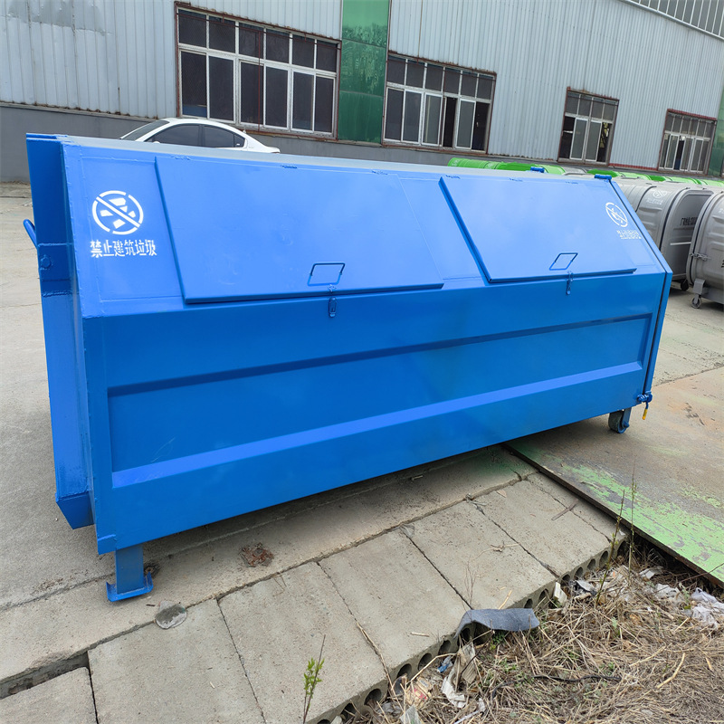 5方户外环卫勾臂垃圾箱 可卸式中转箱 3方4方可来图定制 大量现货