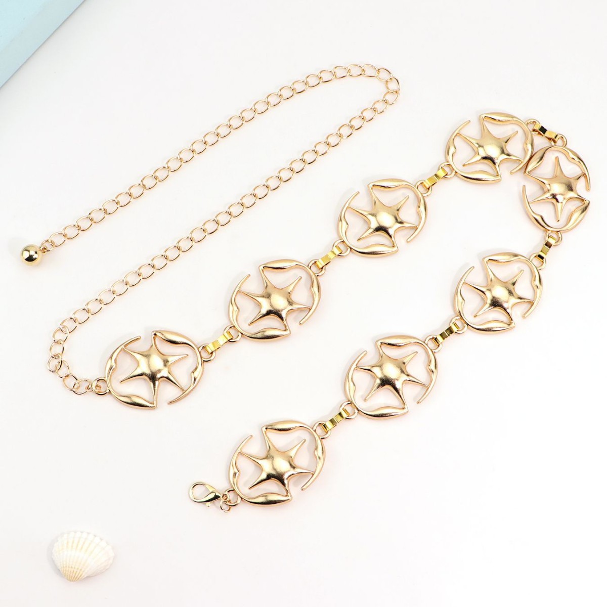 Cross-Border For Women, Niche High-End Chain, Fashionable Versatile Dress Metal Hollow Out Accessory Waist Chain_voghion.com