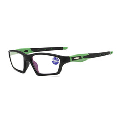 新型シリカゲル滑り止め足カバー騎乗変色メガネ老眼鏡スポーツモデル平光鏡ブルーレイ変色防止
