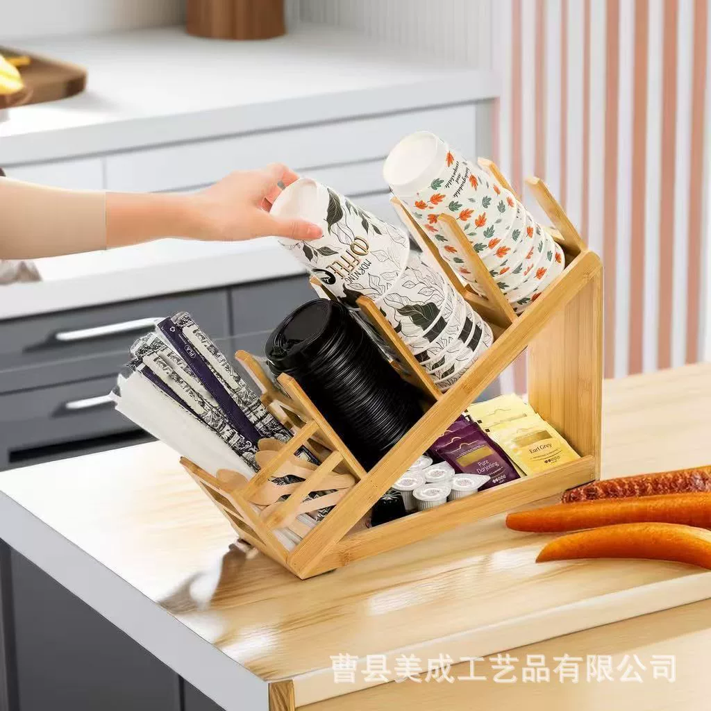 Деревянные одноразовые бумажные стаканчики держатель для молочного чайного магазина