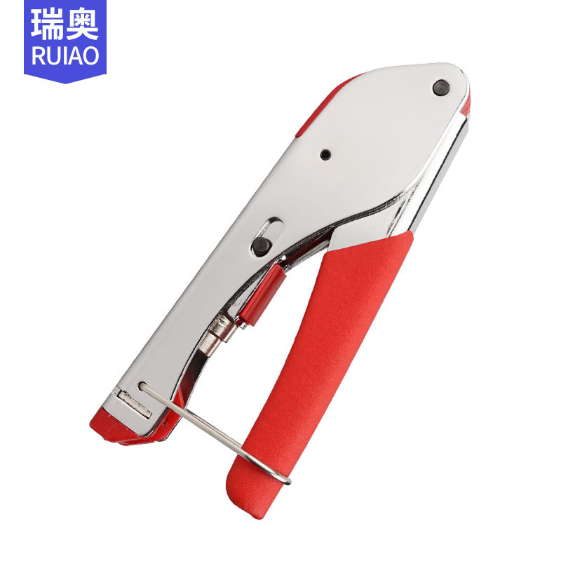 跨境供货 518A电缆-4-5有线电视F头RG59 6挤压线钳同轴压接钳