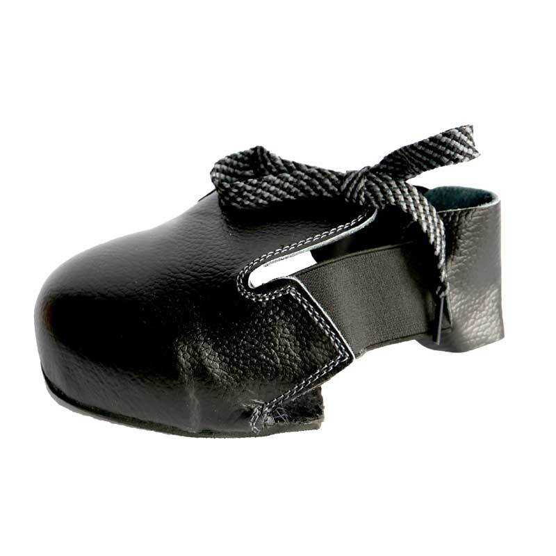 汉盾HD-SH1001 黑色舒适牛皮防砸防滑访客鞋套工地车间访客鞋套