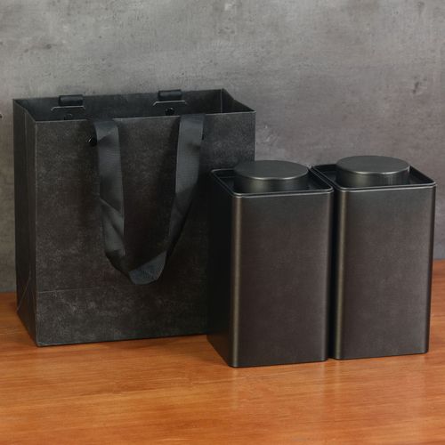 Square retro tinplate can multi-size tea tin box tea gift metal can manufacturer wholesale can be UVl