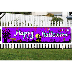 Amazonの新しいハロウィーンバナー、ハロウィーンパーティー、ドアカーテン、吊り下げ旗、旗背景布は写真で生産できます。