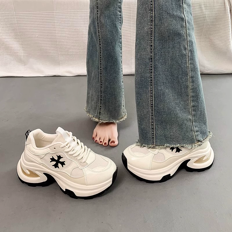 Обувь платформа, белые кроссовки с платформой, спортивная обувь