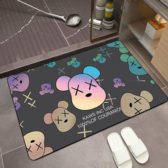 Light luxury home bathroom water-absorbent quick-drying foot mats bathroom bathroom non-slip foot mats wear-resistant diatom mud floor mats