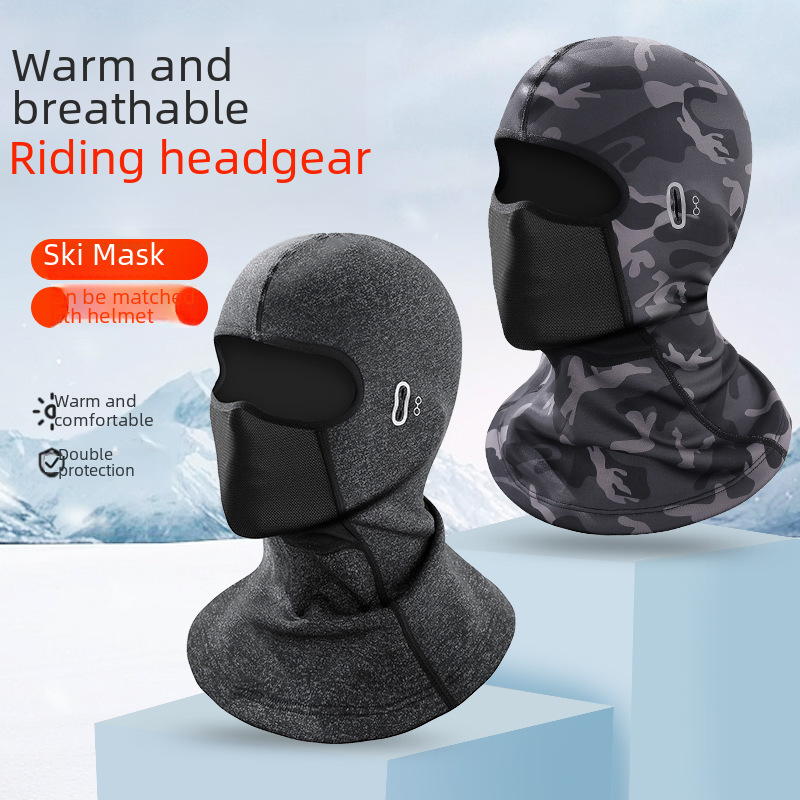 Winter Motorcycle Warm Hood, Neck Scarf, Cycling Mask, Windproof and Coldproof Outdoor Sports Factory Spot Neck Protector