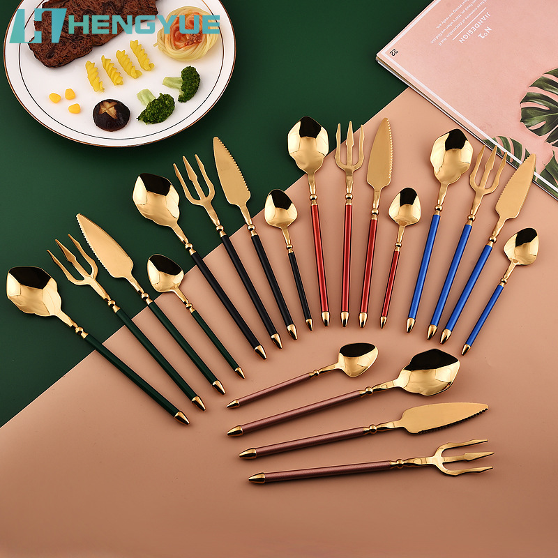 Cross-border E-commerce Western Tableware, Ancient Greek Style Neptune Series Trident Knife, Fork and Spoon Tableware Set, Gift Tableware