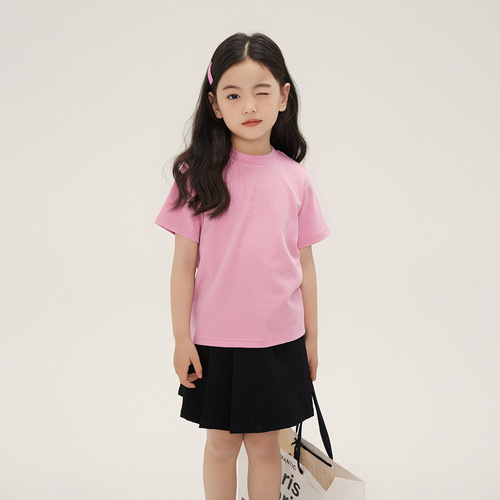 Spring new style girls short-sleeved T-shirt Korean style casual style girls printed rabbit T-shirt breathable quick-drying baby girl T-shirt
