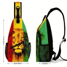 新款胸包男肩斜挎包休闲斜跨包男单肩印花背包运动骑行户外胸前