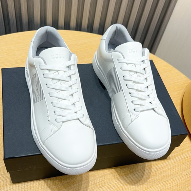 Men's White Shoes European Men's Shoes 2025 Autumn and Winter New Genuine Leather Sneakers Korean Style Versatile Breathable Low-Top Shoes for Men