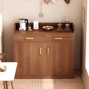 Dining cabinet against the wall cabinet kitchen cabinet home preparation storage store cabinet living room Cabinet solid wood -colored tea cabinet