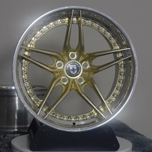 两片式锻造轮毂双片锻造轮毂抛光电镀两片锻造车轮汽车轮毂