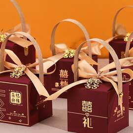 喜糖盒子2026新款结婚糖果礼盒空盒子婚礼订婚伴手礼感回礼盒