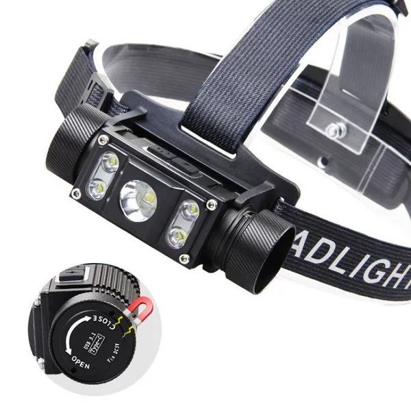 Cross-border XPG magnetic strong light USB rechargeable 21700 aluminum alloy waterproof LED night fishing light outdoor headlamp