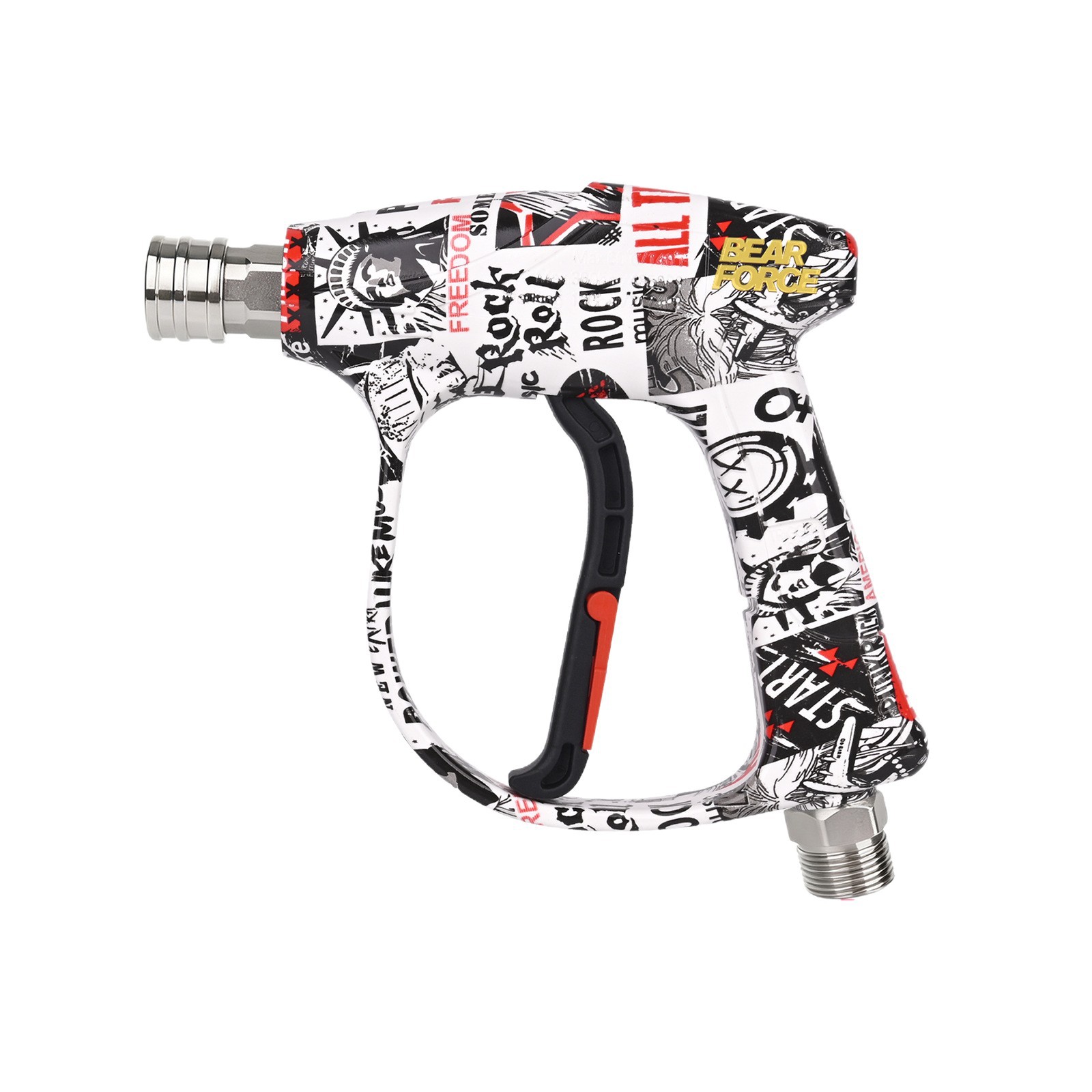 Máquina de limpieza de alta presión pistola de agua de lavado de automóviles 5 boquillas de color en forma de ventilador columnar nueva edición limitada cabeza de pistola de agua pintada M22 pistola de agua