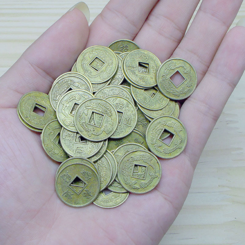 부를 끌어들이는 1.8cm 합금 용과 봉황