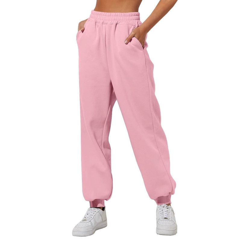 Amazon 2023 Women's High Waist Loose Sweatpants Plaid High Waist Jogging Pants Casual Sweatshirt Pants with Pockets