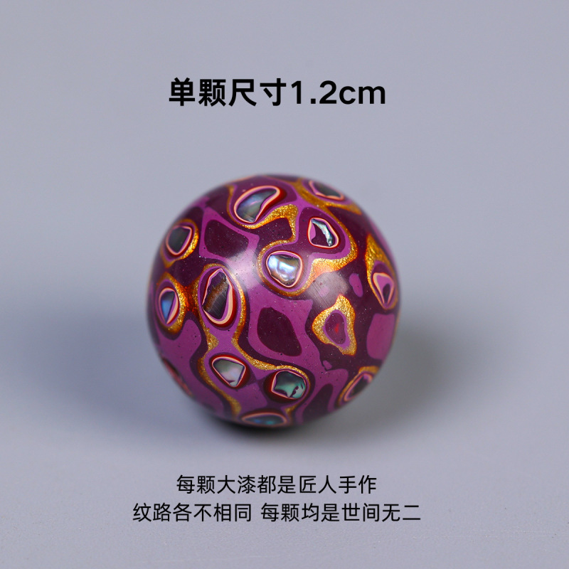 大きな漆ビーズ 12 ミリメートル螺鈿ルースビーズメーカー卸売ブレスレットシングルビーズ仏ビーズ DIY マルチ宝ブレスレットアクセサリー|undefined