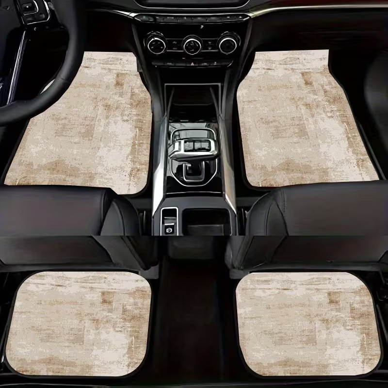 Cross-Border Minimalist Car Interior Floor Mats, Thickened Dirt-Resistant and Scratch-Resistant Mats, Easy to Care For, Can Be Cut, Wholesale and Dropshipping Available