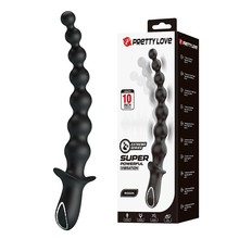 百乐10频震动拉珠后庭按摩棒女用充电震动棒自慰器BW-500084