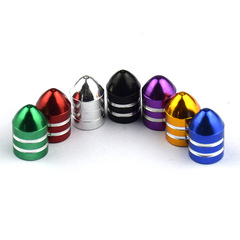 Colorful Car Tire Aluminum Bullet Head Valve Cover Cap Modified Car Valve Cover Cap Sedan Dust Cover