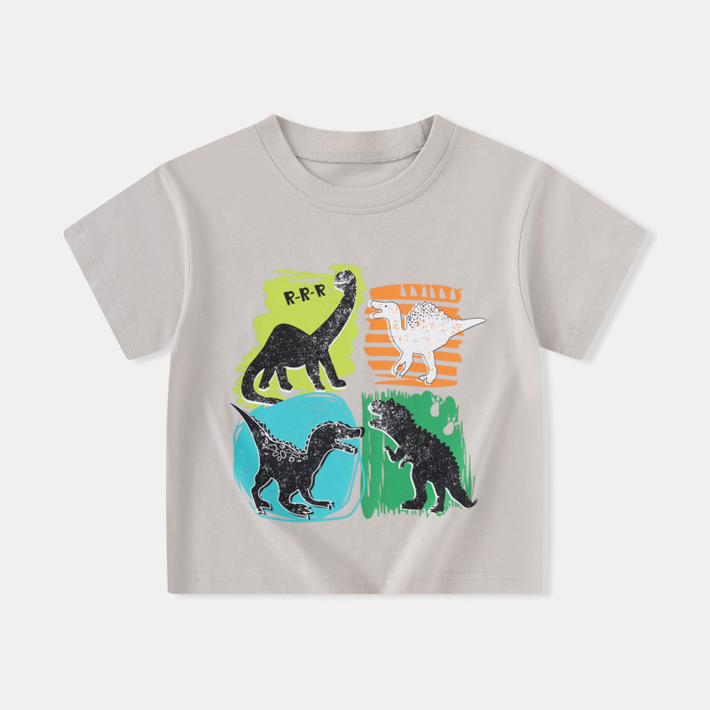 Betop ropa para niños verano nueva ropa para niños camiseta de manga corta para niños dibujos animados de dinosaurios para niños ropa para bebés fuente de Douyin