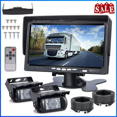 7-inch HD car monitor harvester two-way monitoring truck two-way video input reversing image (Car display)