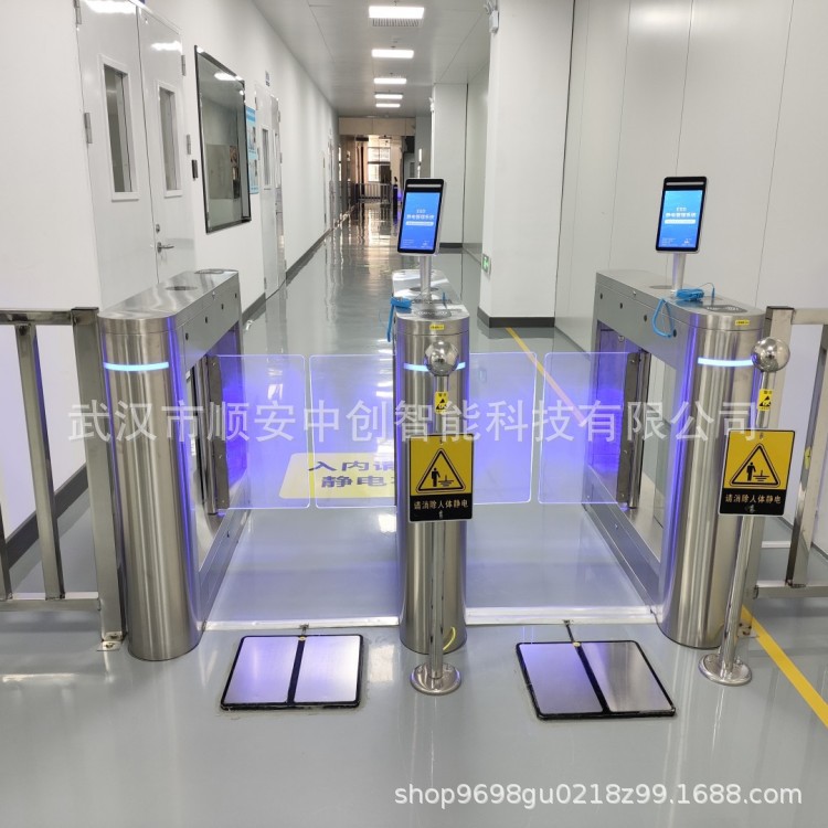 静电测试仪ESD门禁管理系统云平台人体综合测试仪测静电通道摆闸