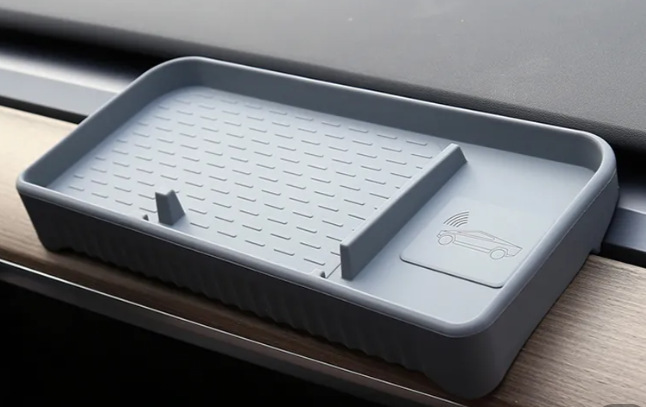 适用于特斯拉ModelY3焕新版中控屏幕后储物盒收纳纸巾盒ETC托盘改|undefined