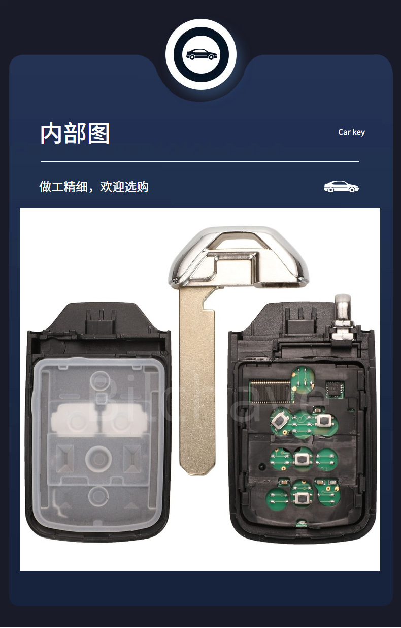 Kr5V2X Is Suitable for Honda's New Fengfan, New Fit Gray Smart Car Key Remote Control Id47 Chip 433Mhz