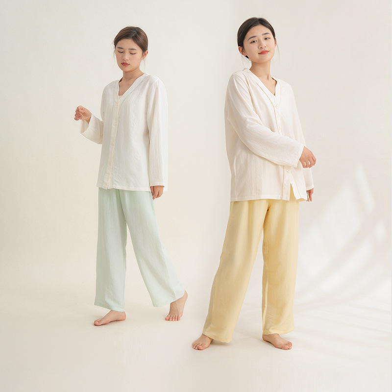 Pajamas Ice Silk High-end Pajamas Women's Summer Spring Home Clothes Two-piece Set with Pointed Collar Short-sleeved Shorts Cardigan Set