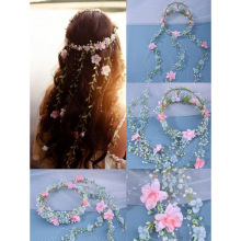 Z 76545 Forest Flower Tassel Wreath Headband ɭϵ�������ջ�