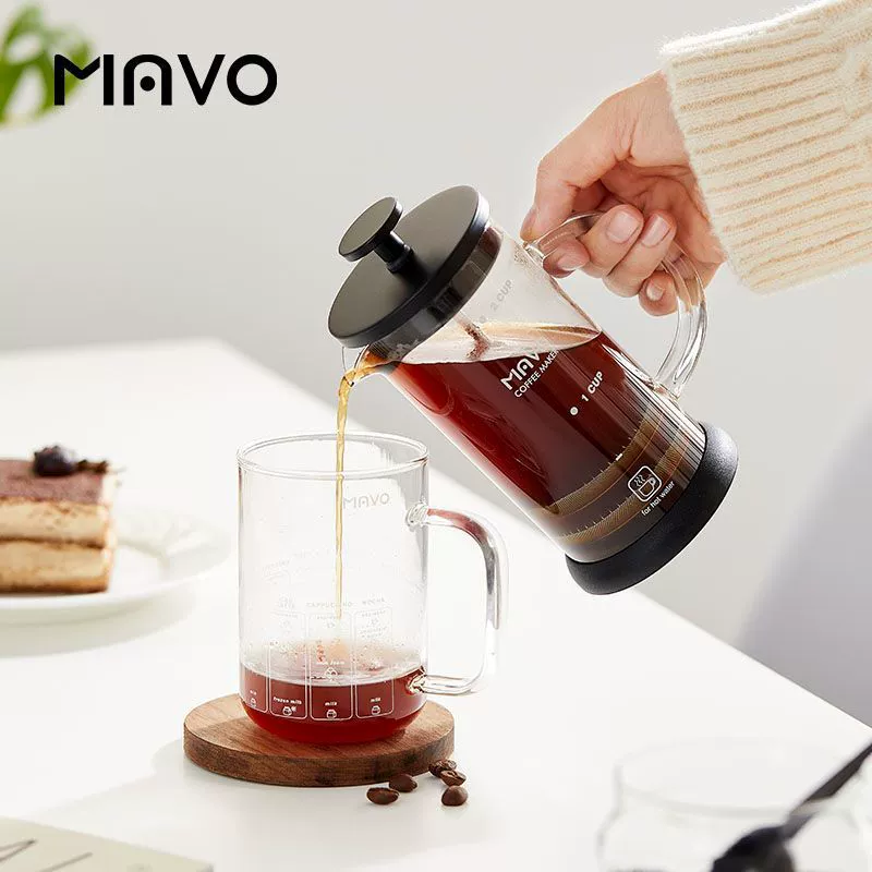 Французский пресс для кофе, фильтр для чашки, чайник, ручной заварки, бытовой французский фильтр, двухслойный фильтр, стекло, оптовая торговля от фабрики для внешней торговли