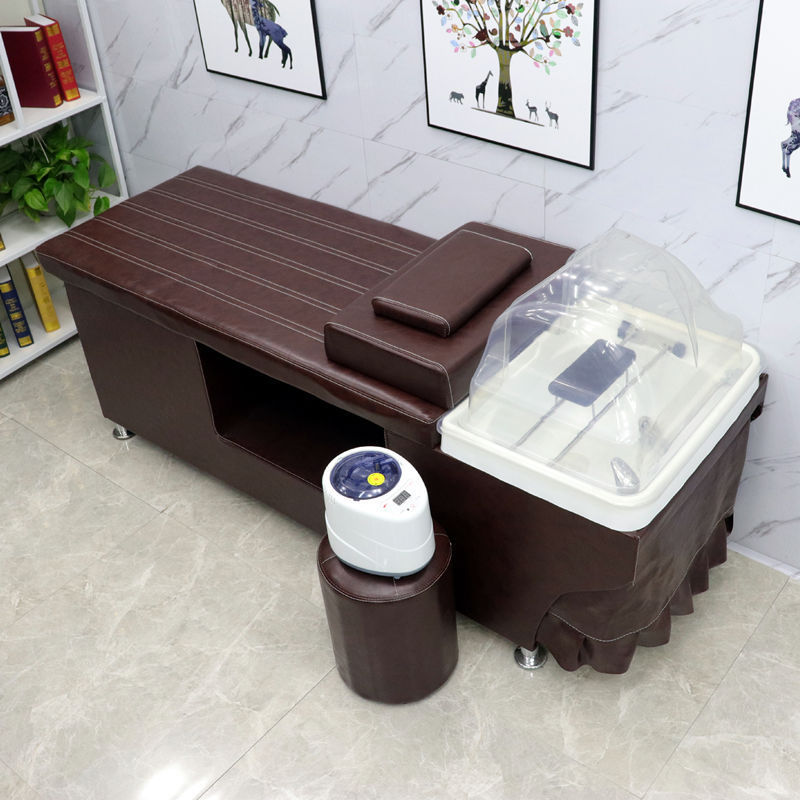 送料無料タイ式シャンプーベッド理髪店専用ヘアサロン美容室耳かき燻蒸マッサージ給湯器付きヘッドセラピーベッド|undefined