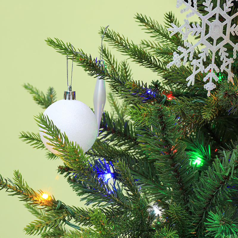 Lujoso árbol de Navidad de abeto mixto PE encriptado para uso doméstico, decoración de pie para Navidad, centros comerciales, salas de estar y escaparates.