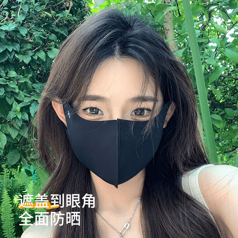 Silk light and thin breathable summer three dimensional medical mask, UV protection, eyes protection