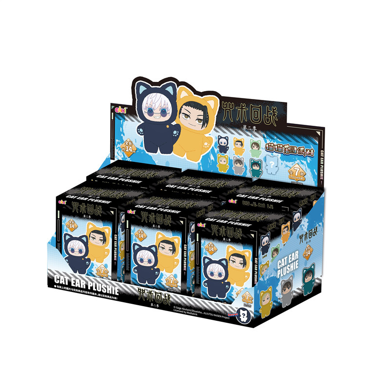 Encantos autorizados genuinos, volver a luchar contra la muñeca gato, cinco figuras, Yiqi, caja ciega, colgante de anime, periféricos de regalo