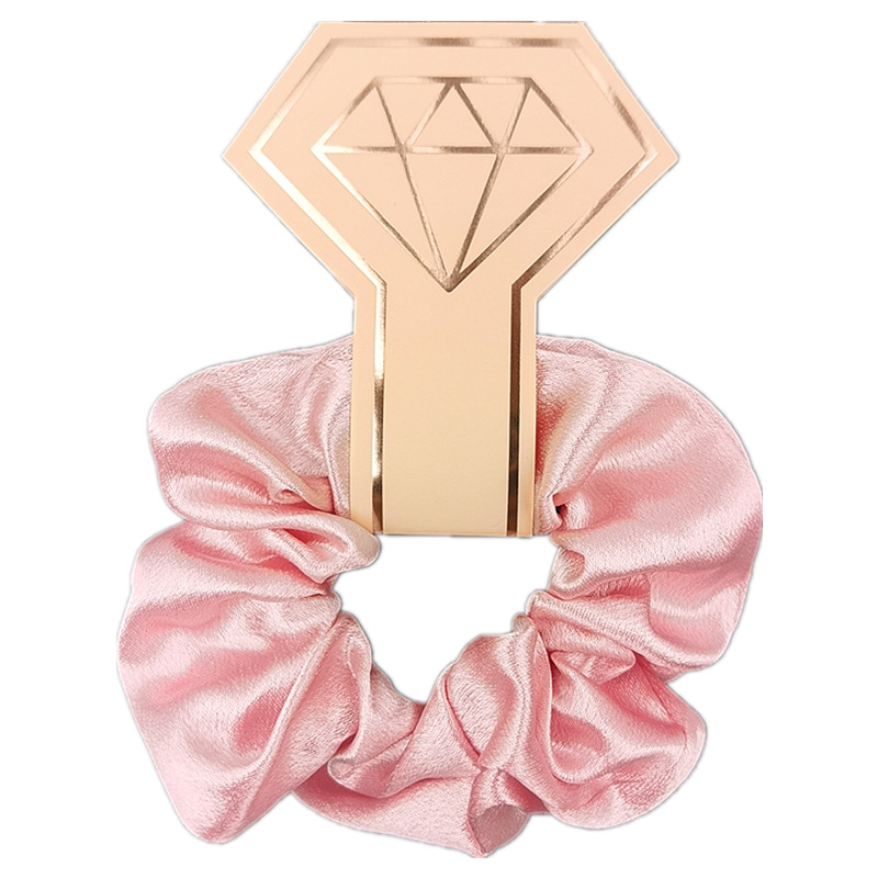 水晶缎吊卡浅粉色