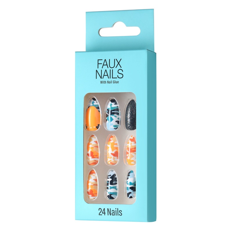 Halloween Pumpkin Ghost Festival Fake Nails Exported to the United States Walmart Festival Abs Plastic Nail Chips Factory