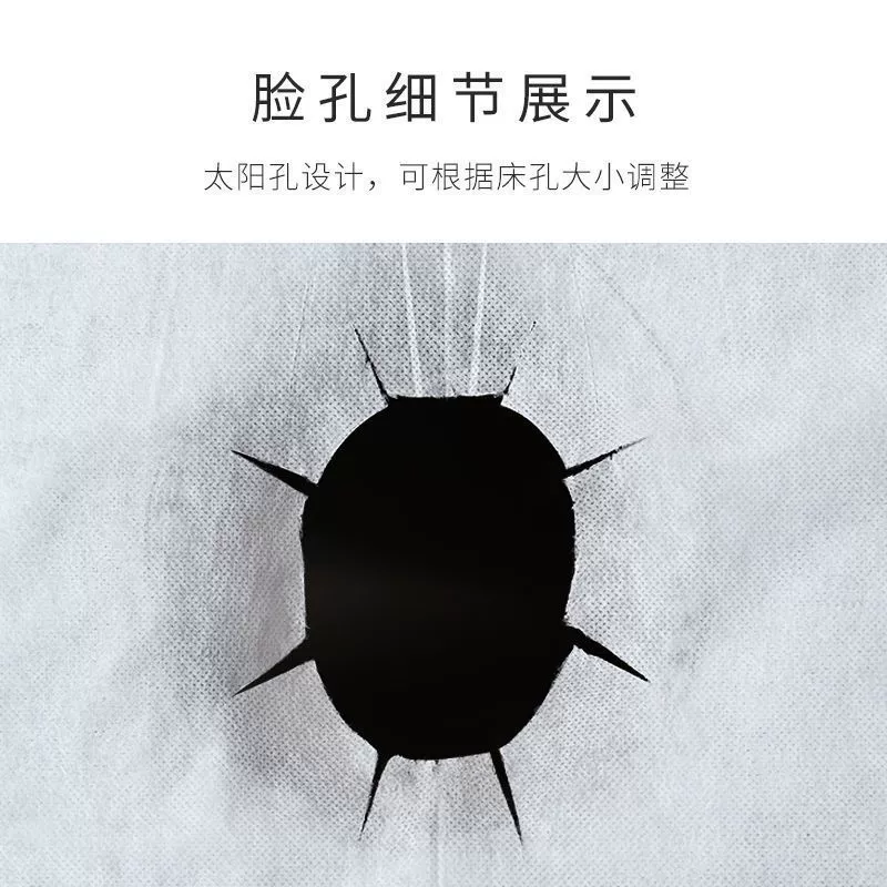 Cosmetic waterproof sheet, breathable massager, increased thickness