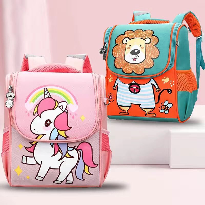 Comercio exterior nueva mochila de estudiantes de clase media y primaria mochila de jardín de infantes mochila de dibujos animados de primer grado 2 - 7 años de edad