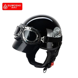 Harley retro elektrikli avtomobil dəbilqəsi, 3C motosiklet yarım dəbilqəsi, qış, küləkdən qoruyucu