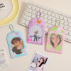 Polaroid, brand cartoon card holder PVC, photo for elementary school students, travel card case, protective case, Japanese and Korean